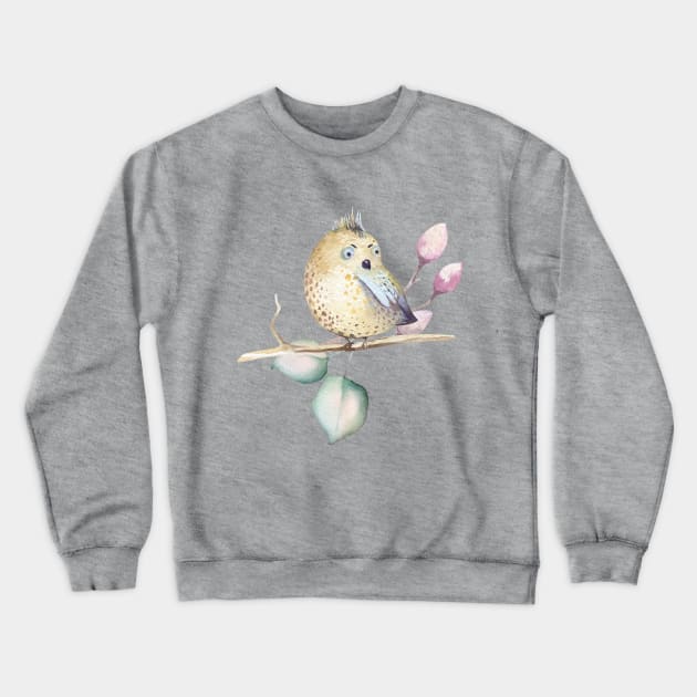 Cute yellow Birdie Crewneck Sweatshirt by VintageHeroes